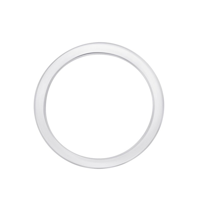 Demi Alliance serti clos diamant en or 18 carats