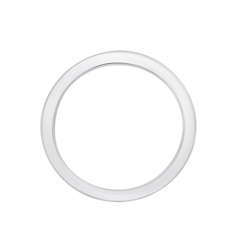 Demi Alliance serti clos diamant en or 18 carats