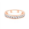 Demi Alliance diamant en or 18 carats