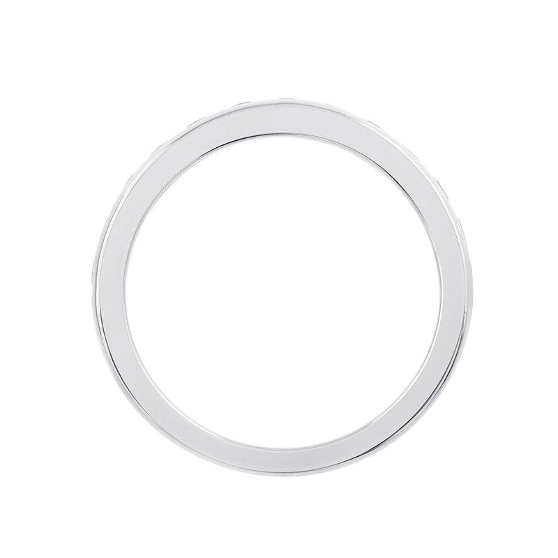 Demi Alliance diamant en or 18 carats
