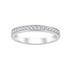 Demi Alliance serti clos diamant en or 18 carats