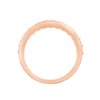 Demi Alliance serti clos diamant en or 18 carats