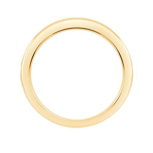 Demi Alliance diamant en or 18 carats