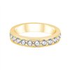 Demi Alliance diamant en or 18 carats