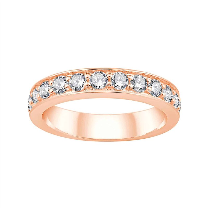 Demi Alliance diamant en or 18 carats