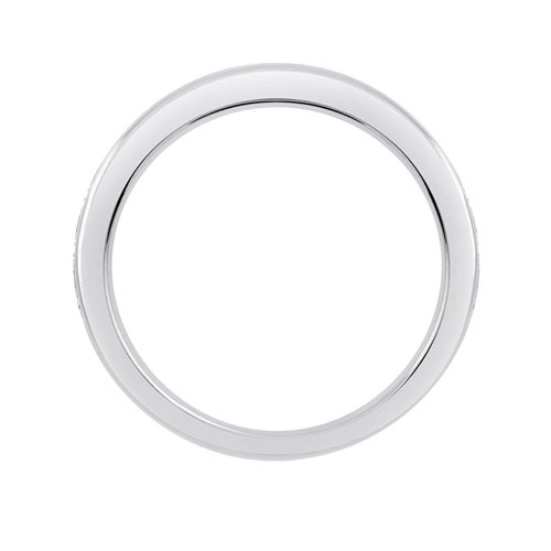 Demi Alliance diamant en or 18 carats