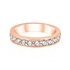Demi Alliance diamant en or 18 carats
