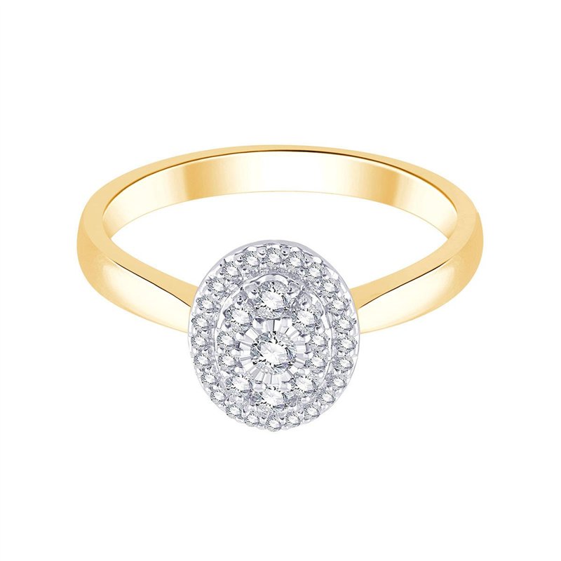 Solitaire trilogie diamant en or 18 carats