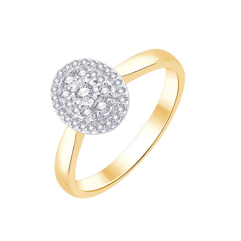 Solitaire trilogie diamant en or 18 carats
