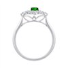 Bague émeraude et diamant en or 18 carats