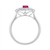 Bague rubis et diamant en or 18 carats