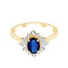 Bague saphir et diamant en or 18 carats