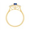 Bague saphir et diamant en or 18 carats