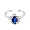 Bague saphir et diamant en or 18 carats