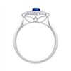 Bague saphir et diamant en or 18 carats