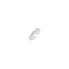 Demi Alliance serti clos diamant en or 18 carats