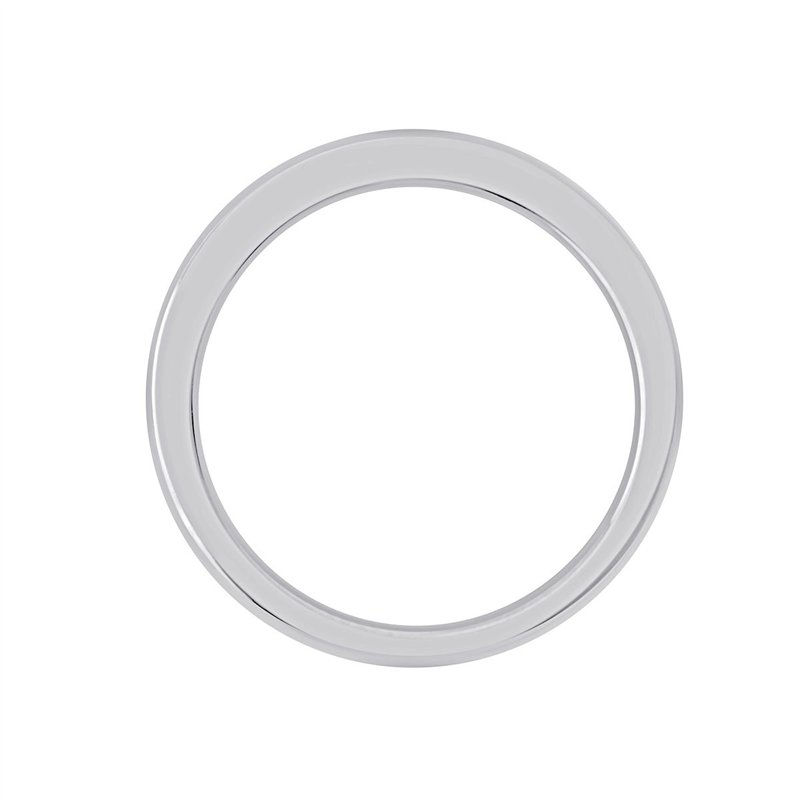 Demi Alliance serti clos diamant en or 18 carats