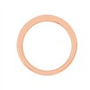 Demi Alliance serti clos diamant en or 18 carats