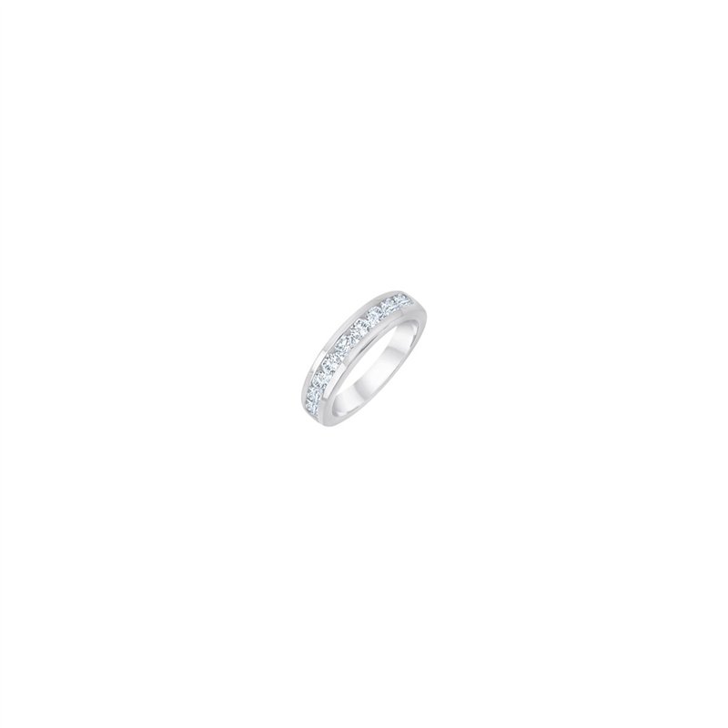 Demi Alliance diamant en or 18 carats