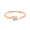 Bague toi et moi diamant en or 18 carats
