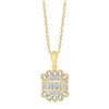 Collier Art Déco toi et moi diamant en or 18 carats