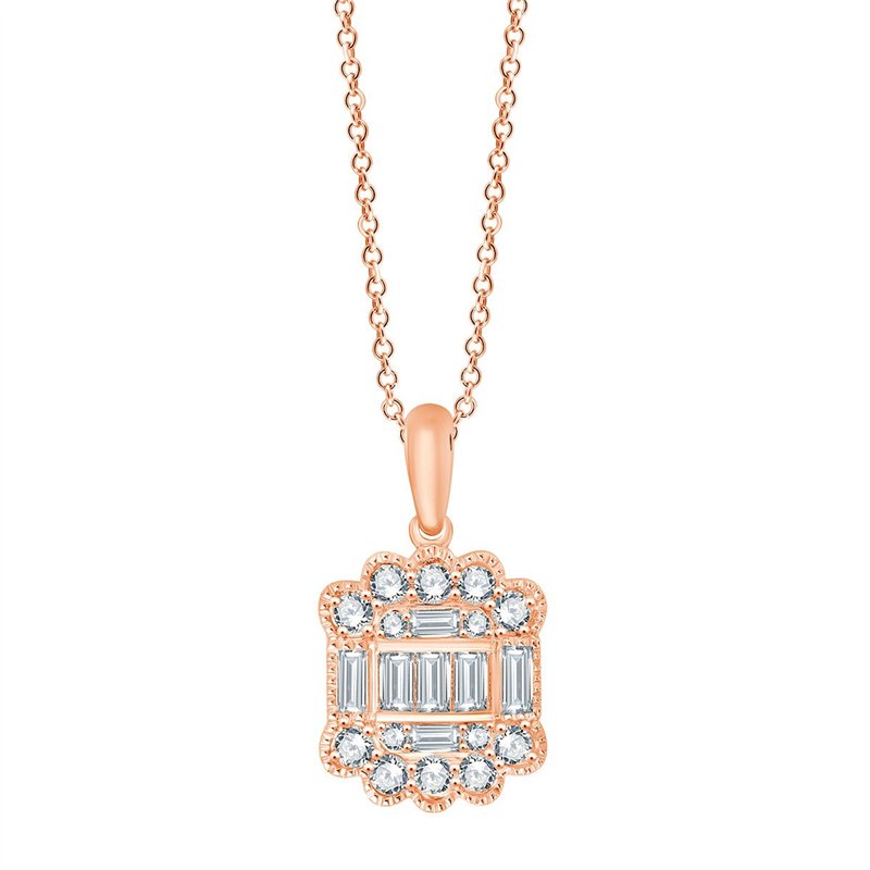 Collier Art Déco toi et moi diamant en or 18 carats
