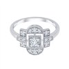 Bague Art Déco trilogie diamant en or 18 carats