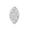 Boucles d'oreilles Bar À Bo trilogie diamant en or 18 carats