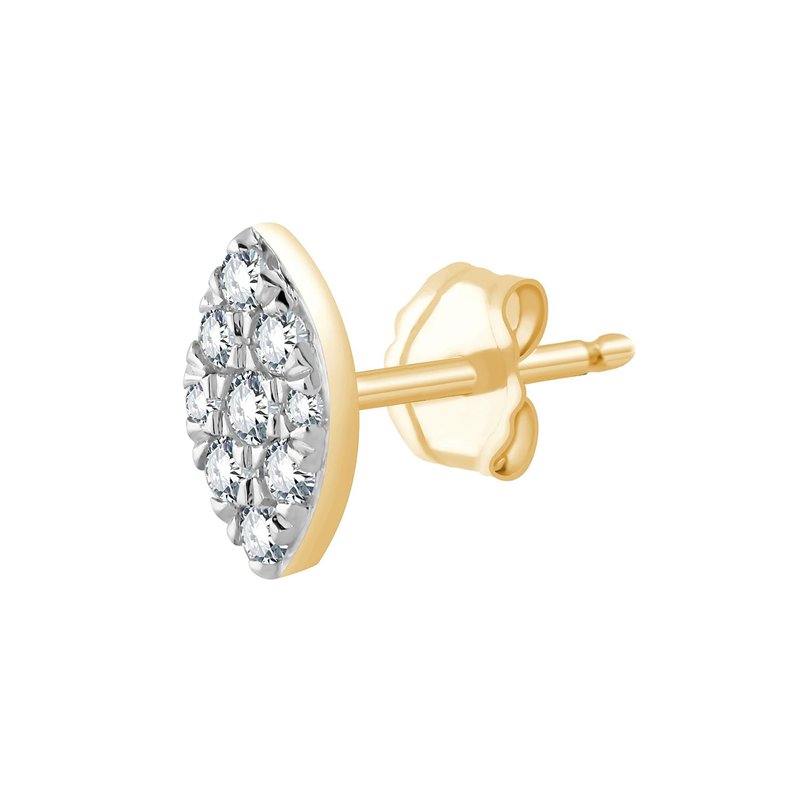 Boucles d'oreilles Bar À Bo trilogie diamant en or 18 carats