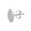Boucles d'oreilles Bar À Bo trilogie diamant en or 18 carats