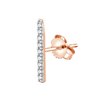Boucles d'oreilles Bar À Bo serti clos diamant en or 18 carats