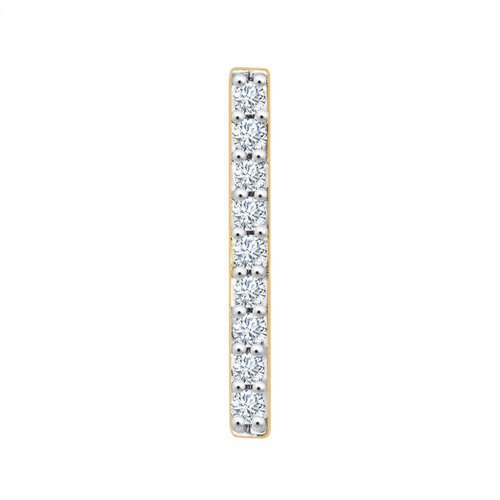 Boucles d'oreilles Bar À Bo serti clos diamant en or 18 carats