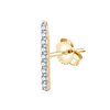 Boucles d'oreilles Bar À Bo serti clos diamant en or 18 carats