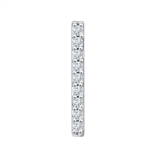 Boucles d'oreilles Bar À Bo serti clos diamant en or 18 carats