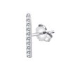 Boucles d'oreilles Bar À Bo serti clos diamant en or 18 carats