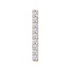 Boucles d'oreilles Bar À Bo serti clos diamant en or 18 carats