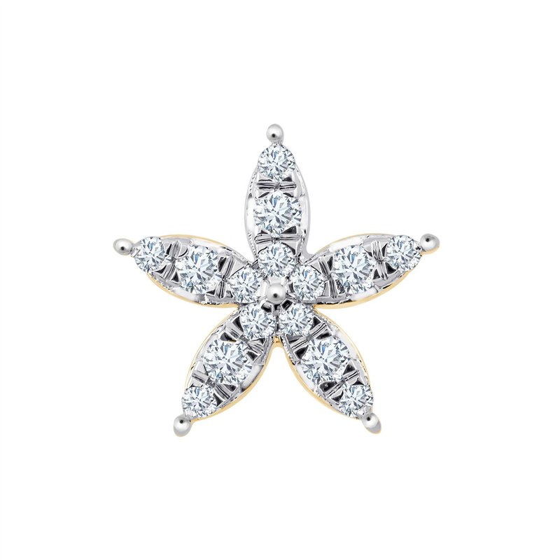 Boucles d'oreilles Bar À Bo trilogie diamant en or 18 carats