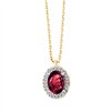 Collier pierre fine et diamant en or 18 carats