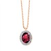 Collier pierre fine et diamant en or 18 carats