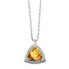 Collier pierre fine et diamant en or 18 carats