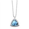 Collier pierre fine et diamant en or 18 carats