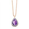 Collier pierre fine et diamant en or 18 carats