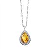 Collier pierre fine et diamant en or 18 carats