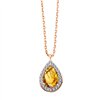 Collier pierre fine et diamant en or 18 carats