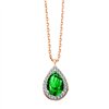 Collier pierre fine et diamant en or 18 carats
