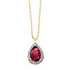 Collier pierre fine et diamant en or 18 carats