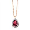 Collier pierre fine et diamant en or 18 carats
