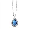 Collier pierre fine et diamant en or 18 carats