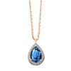 Collier pierre fine et diamant en or 18 carats
