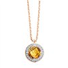 Collier pierre fine et diamant en or 18 carats